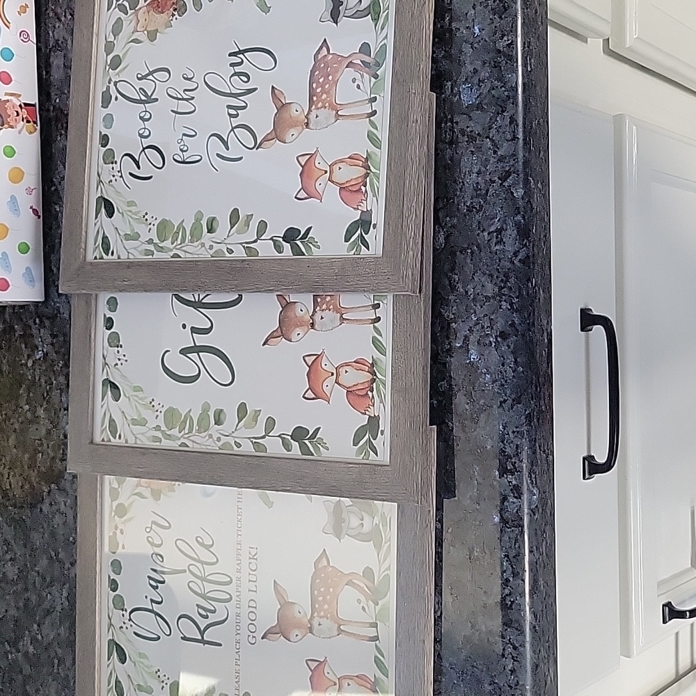 Framed Baby Shower Signs